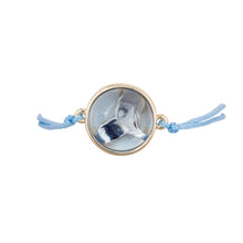Load image into Gallery viewer, hyannis whale silder bracelet blue gold