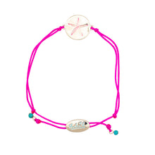 Load image into Gallery viewer, sea bright sea star slider bracelet pink