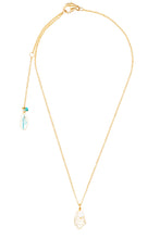 Load image into Gallery viewer, narragansett pearl and oyster necklace - gold
