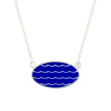 Load image into Gallery viewer, wave necklace silver
