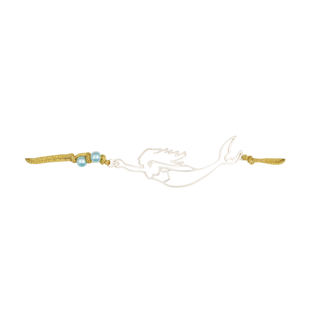 nantucket mermaid slider bracelet gold