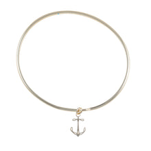 Load image into Gallery viewer, plymouth anchor bangle gold
