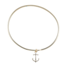 Load image into Gallery viewer, plymouth anchor bangle gold