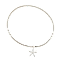 Load image into Gallery viewer, sea bright sea star bangle gold