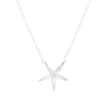 Load image into Gallery viewer, sea bright sea star necklace silv