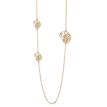 Load image into Gallery viewer, ocracoke long necklace with triple atlantic natica shells tbabnk000nk0009-gold
