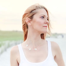 Load image into Gallery viewer, ocracoke triple moon snail adjustable collar necklace tbabnk0003-gold