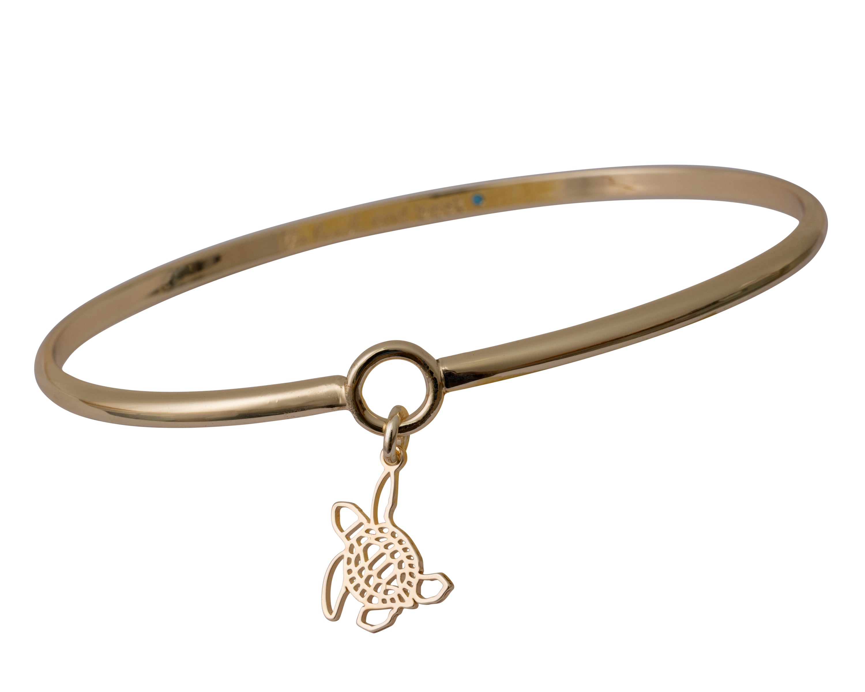 bald head island sea turtle bangle bracelet gold – the beach and back