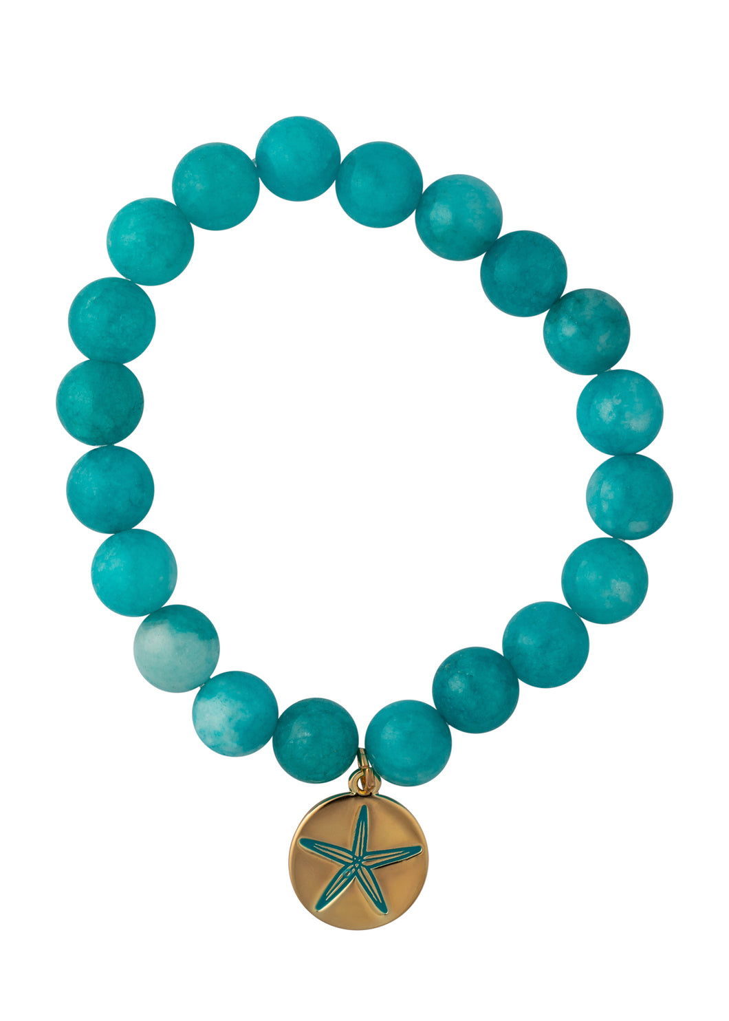 sea bright sea star coin beaded stretch