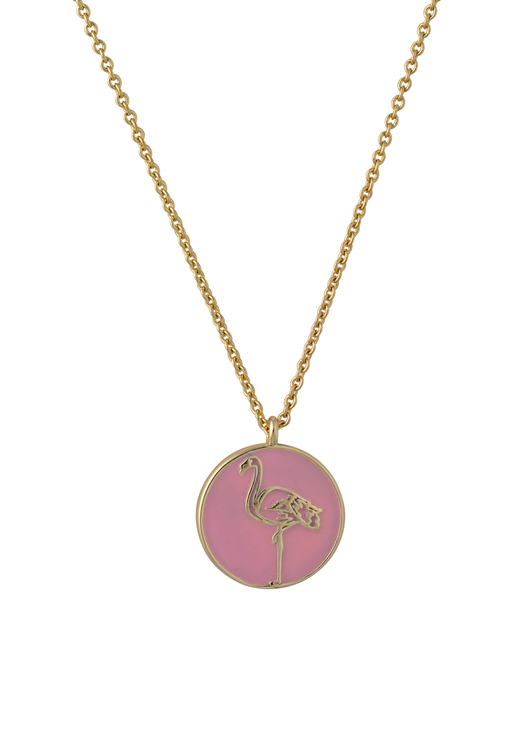 dunedin flamingo charm necklace