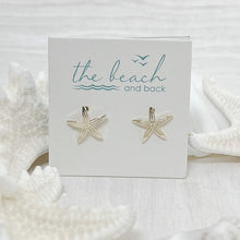 Load image into Gallery viewer, sea bright sea star post earrings gold
