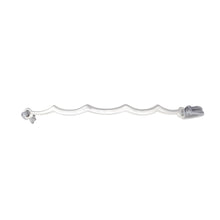 Load image into Gallery viewer, wave slider bracelet silver
