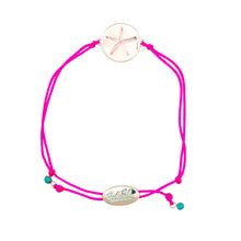 Load image into Gallery viewer, sea bright sea star slider bracelet pink
