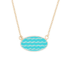 Load image into Gallery viewer, wave necklace gold
