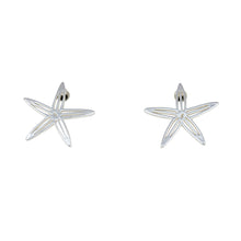 Load image into Gallery viewer, sea bright  sea star post earrings silver
