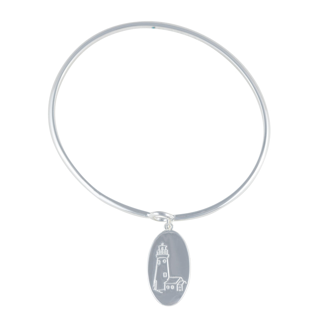 highland	lighthouse bangle silver