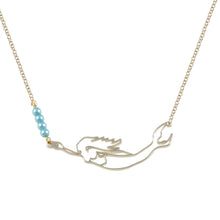 Load image into Gallery viewer, nantucket mermaid collar necklace -gold
