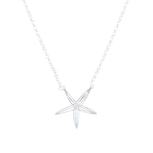 Load image into Gallery viewer, sea bright sea star necklace silv
