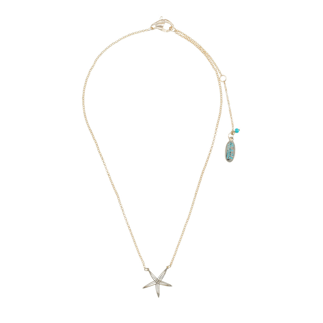 sea bright sea star necklace-gold
