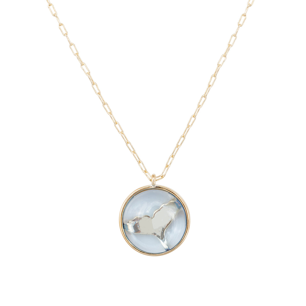 hyannis whale pendant necklace - gold