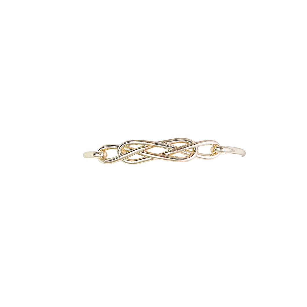 avalon intertwined knot bangle gold