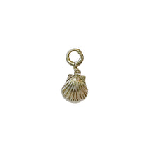 Load image into Gallery viewer, charleston shell and pearl gold charm
