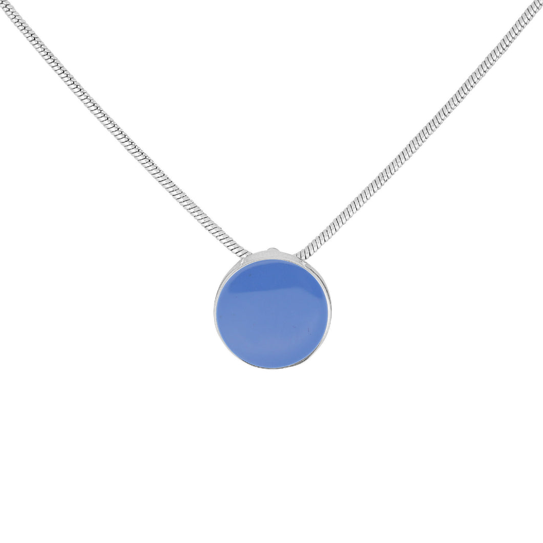dana point circle necklace blue