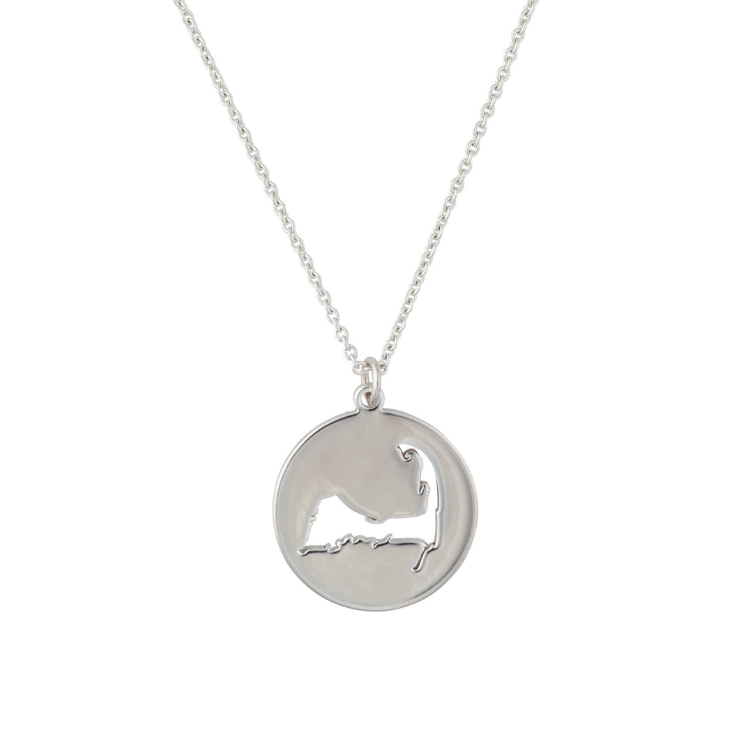 cape coin necklace silver