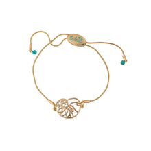 Load image into Gallery viewer, ocracoke single moon snail shell adjustable slider bracelet tbabbr0004-gold
