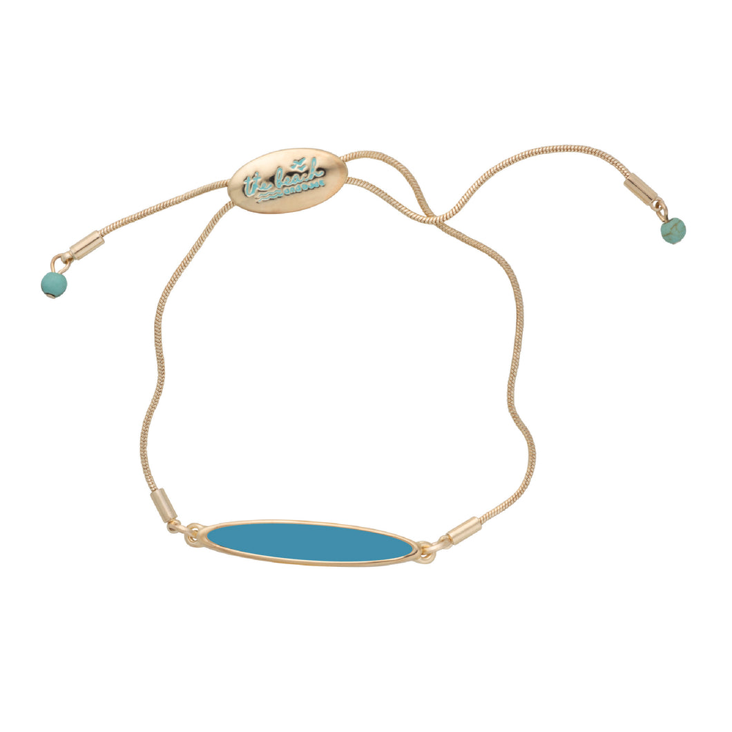lavallette long board bracelet turquoise