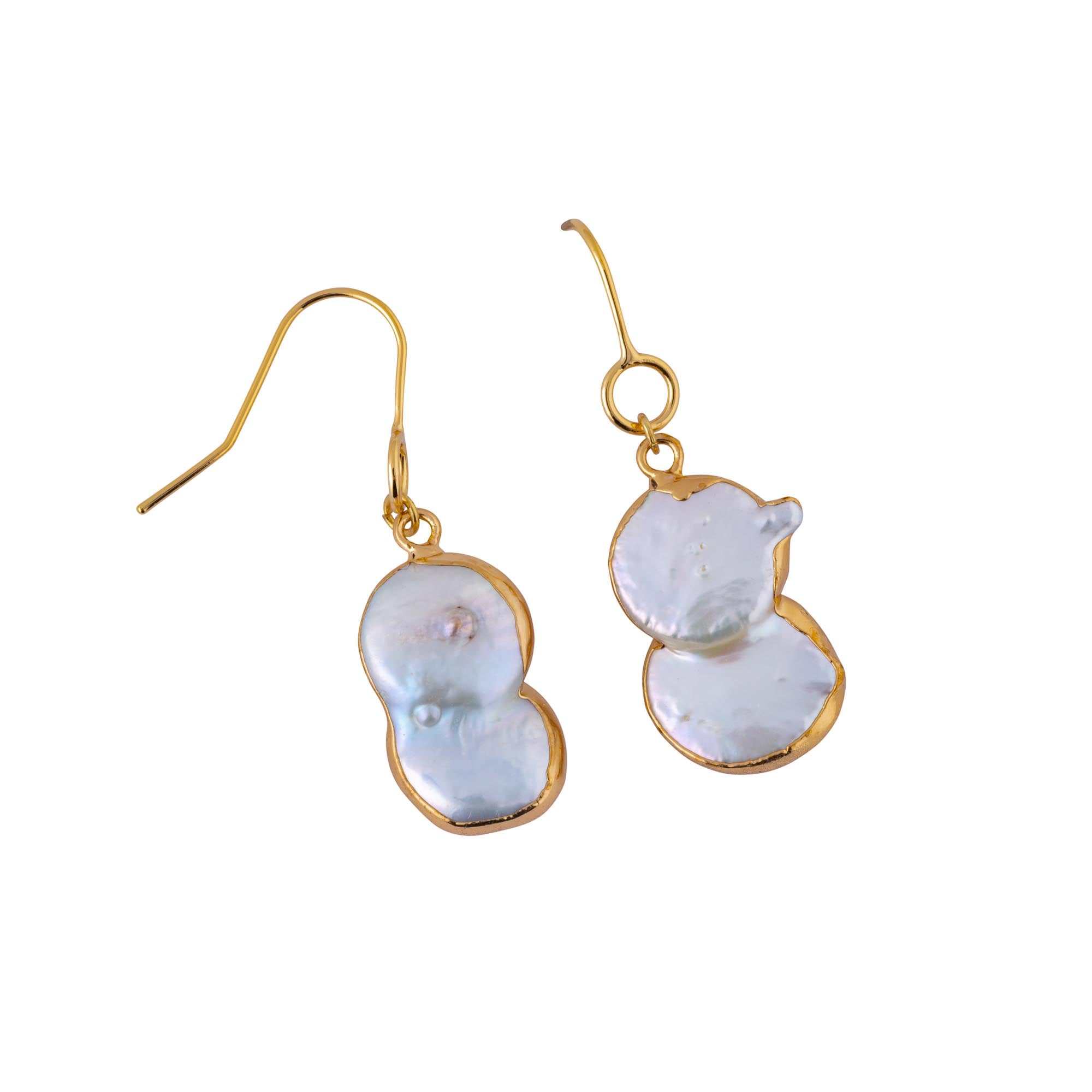 ocean springs figure eight pearl drop earrings – the beach and back