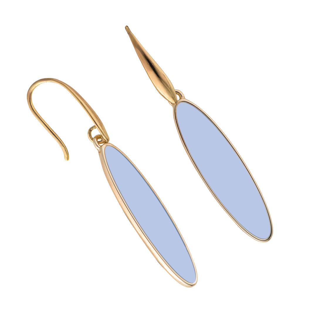 lavallette long board earrings light blue