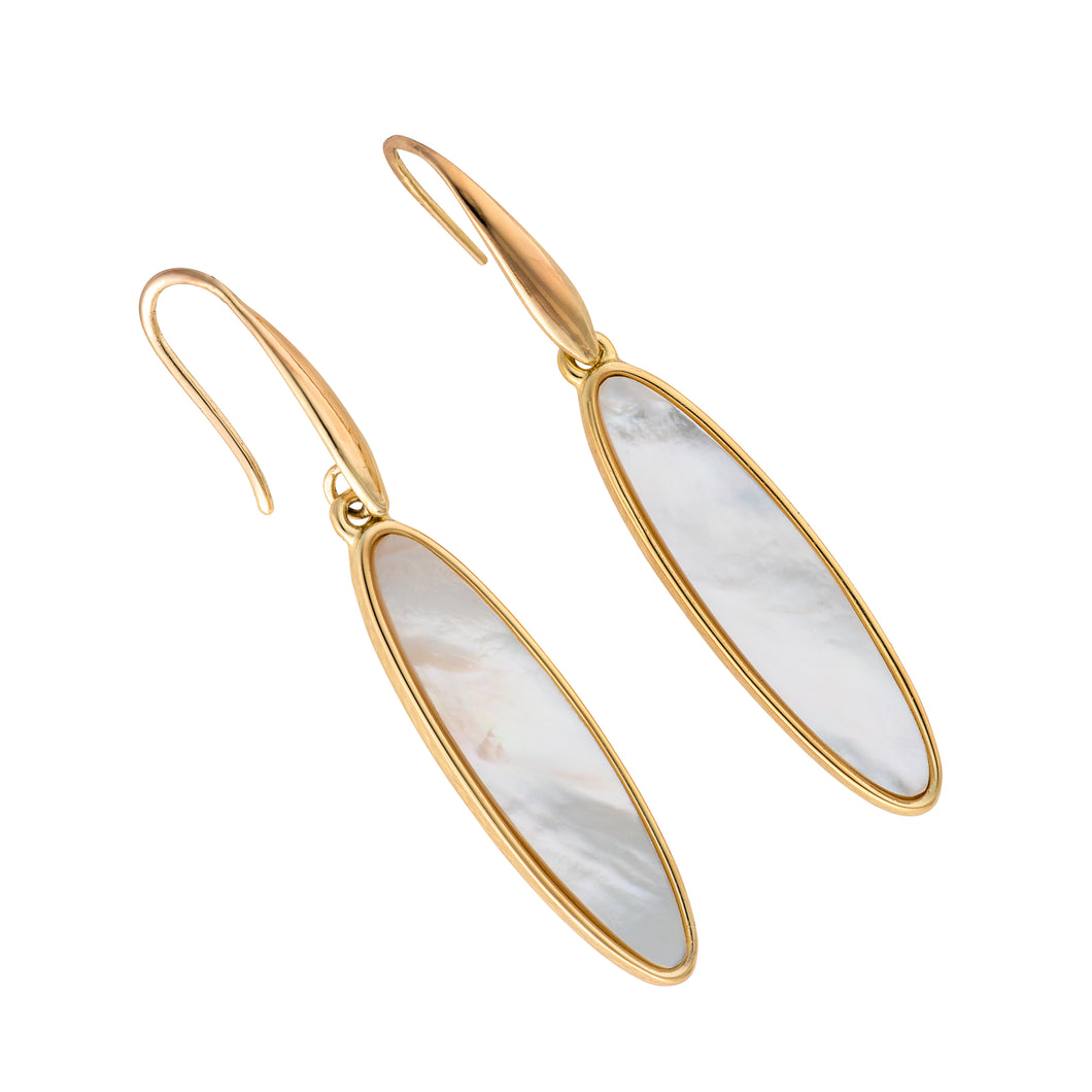 lavallette long board earrings mother of pearl
