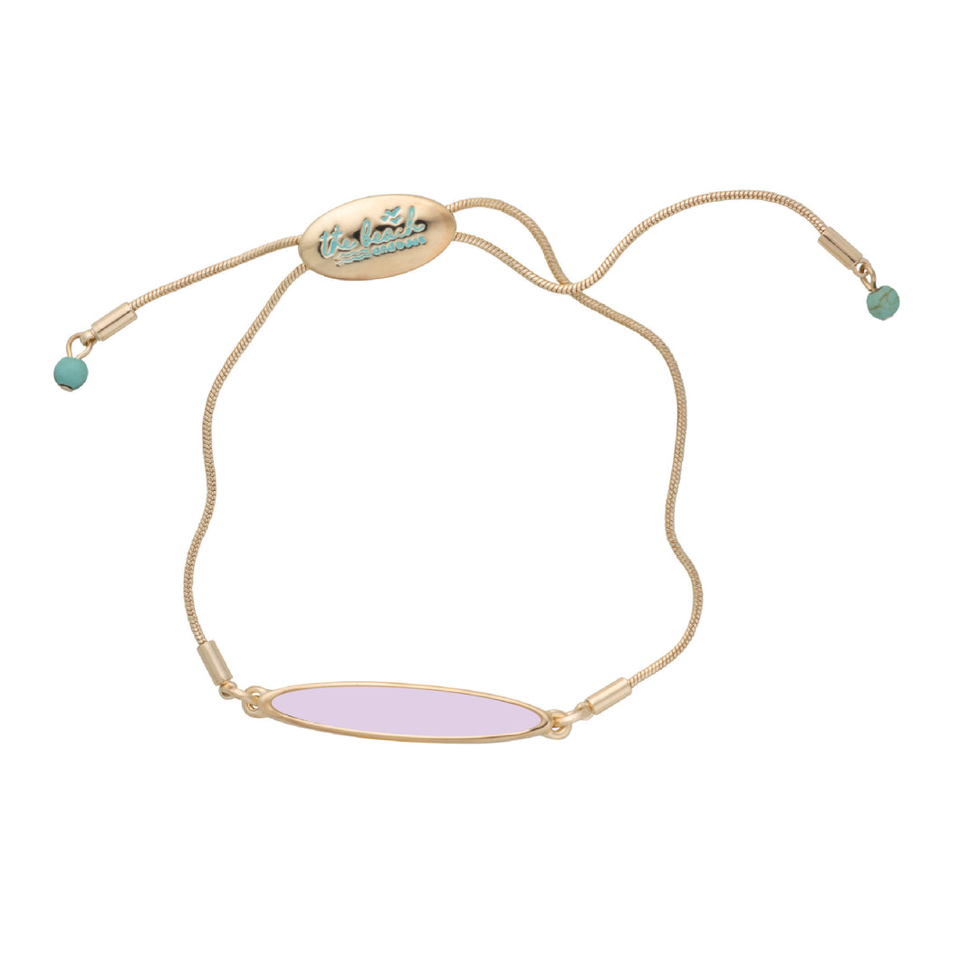 lavallette long board bracelet pink