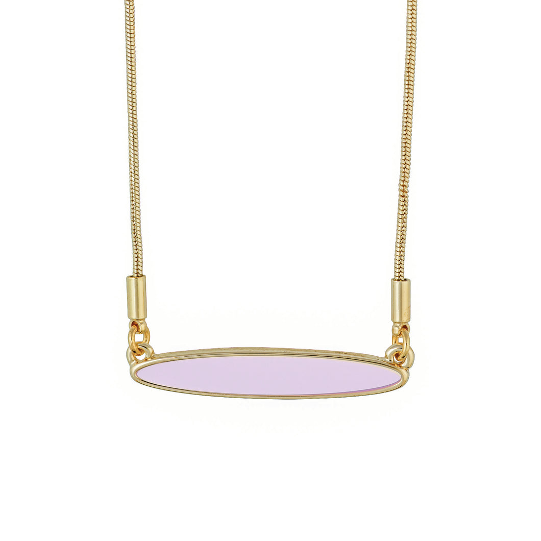 lavallette long board necklace pink